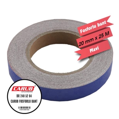 CARUB FOSFORLU BANT MAVİ 2 CM X 25 MT