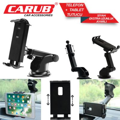 CARUB İPAD+TELEFON TUTUCU KIZAKLI AYARLI VANTUZLU