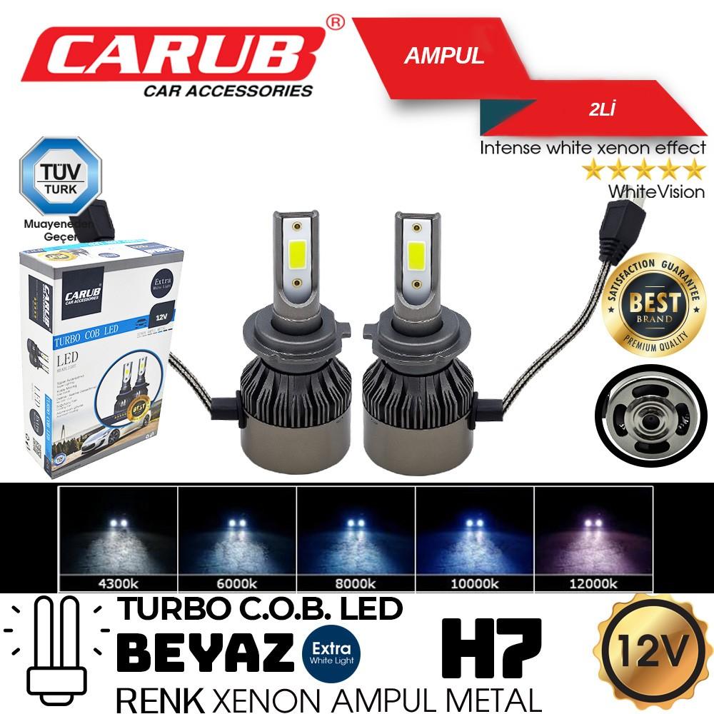 CARUB XENON LED 12-24V TURBO C.O.B H7