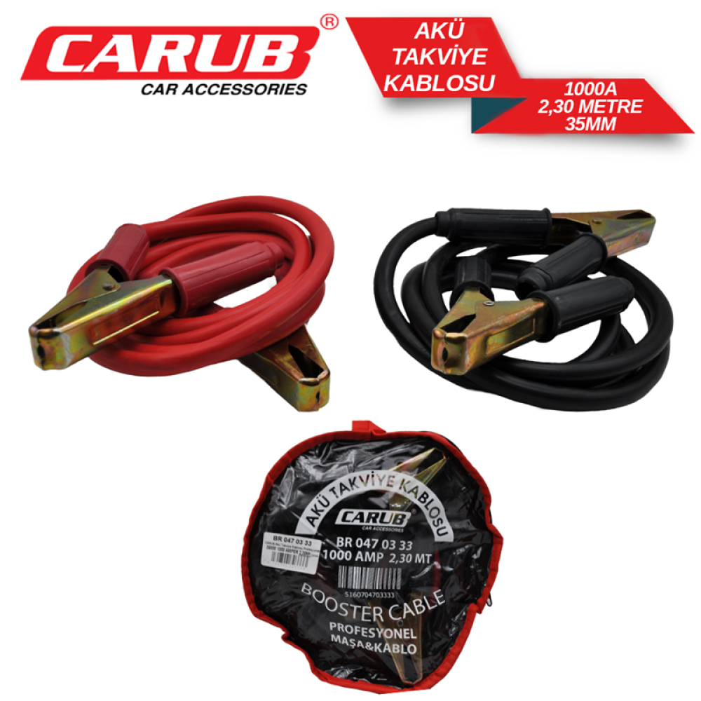 CARUP AKÜ TAKVİYE PROFESYONEL 35 MM 1000 AH.2,30 MT