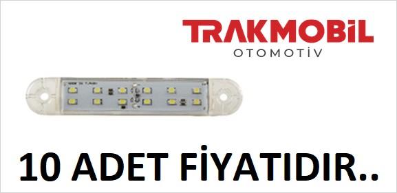 ÇİFT SIRA PARMAK LAMBA 12 LEDLİ (10 ADET) Beyaz