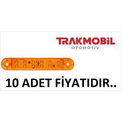 ÇİFT SIRA PARMAK LAMBA 12 LEDLİ (10 ADET) Sarı