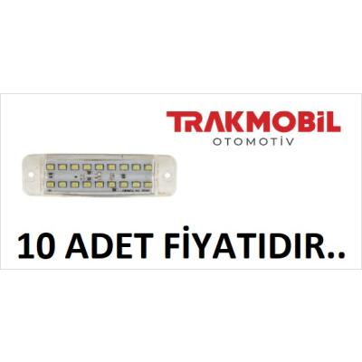 ÇİFT SIRA PARMAK LAMBA 18 LEDLİ (10 ADET) Beyaz