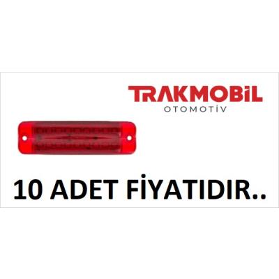 ÇİFT SIRA PARMAK LAMBA 18 LEDLİ (10 ADET) Kırmızı