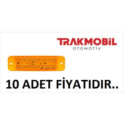 ÇİFT SIRA PARMAK LAMBA 18 LEDLİ (10 ADET) Sarı