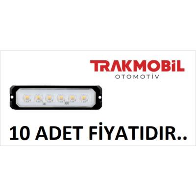 DEKOR LAMBA 6 LEDLİ MERCEKLİ (10 ADET) Beyaz