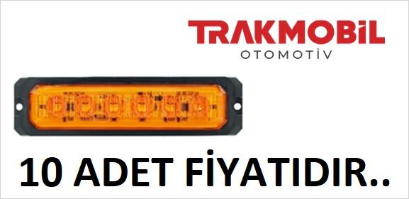 DEKOR LAMBA 6 LEDLİ MERCEKLİ (10 ADET) Sarı