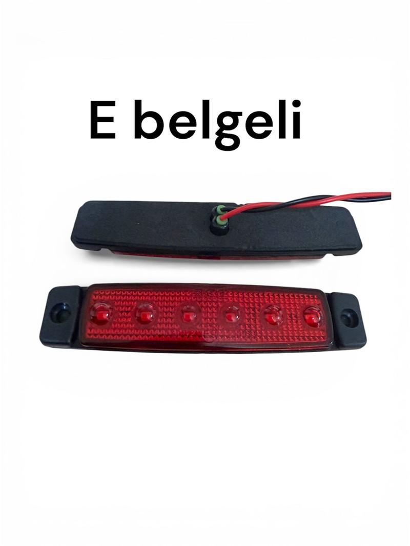 DEMMON  PARMAK LAMBA 6 LEDLİ SANEL TİP (E BELGELİ)  KIRMIZI