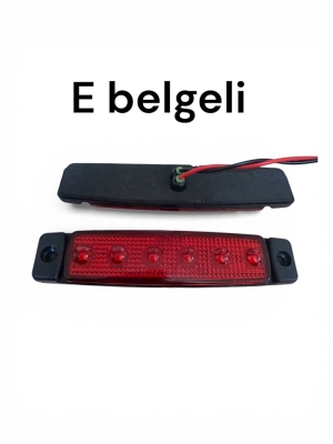 DEMMON  PARMAK LAMBA 6 LEDLİ SANEL TİP (E BELGELİ)  KIRMIZI