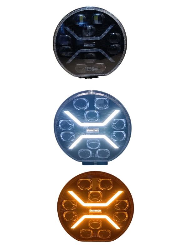 DEMMON YUVARLAK SİS LAMBASI FUL LED ÇİFT RENKLİ SONSUZ