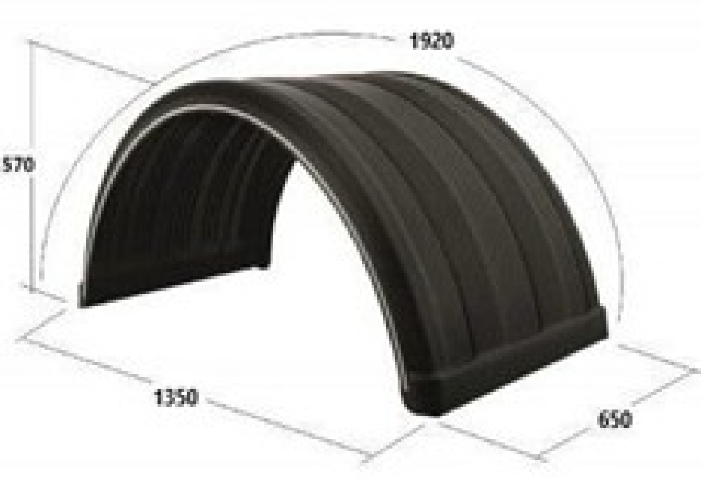 DORSE ÇİFT TEKER ÇAMURLUK DÜZ 65X192