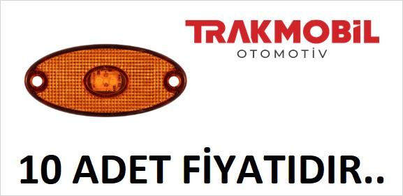 DORSE İŞARET LAMBA 2 LEDLİ  (10 ADET) Sarı