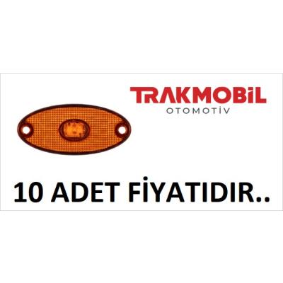 DORSE İŞARET LAMBA 2 LEDLİ  (10 ADET) Sarı