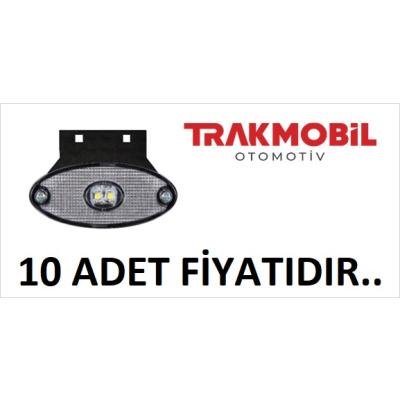 DORSE İŞARET LAMBA 2 LEDLİ BRAKETLİ (10 ADET) Beyaz