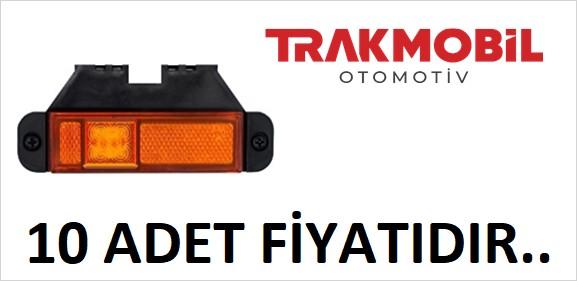 DORSE İŞARET LAMBA 4 LEDLİ BRAKETLİ (KRONE) (10 ADET) Sarı