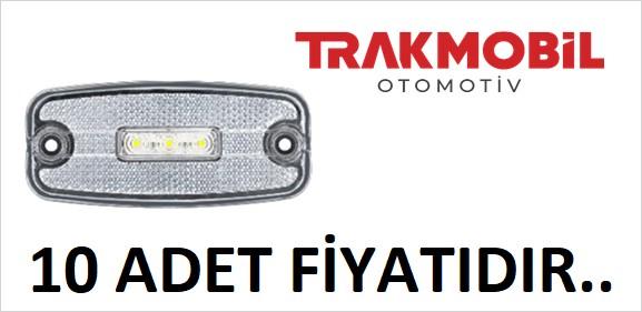 EURO YAN İŞARET LAMBA 3 LEDLİ (10 ADET) Beyaz