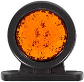 FR MİNİ DÜZ LAMBA 18 LEDLİ PETEKLİ CAM SARI KIRMIZI