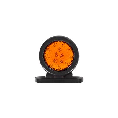 FR MİNİ DÜZ LAMBA 18 LEDLİ PETEKLİ CAM SARI KIRMIZI