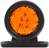 FR MİNİ DÜZ LAMBA 18 LEDLİ PETEKLİ CAM SARI KIRMIZI