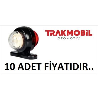 FR MİNİ TAKOZ LAMBA LEDLİ E.M. 10 ADET KIRMIZI BEYAZ