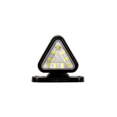 FR ÜÇGEN TAKOZ LAMBA 18 LEDLİ 6,5CM KIRMIZI BEYAZ