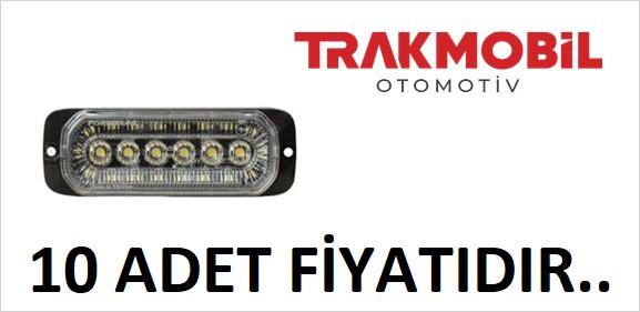 GENİŞ ÇAKAR LAMBA 24 LEDLİ (10 ADET) Beyaz