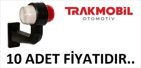 GENİŞ MAKSİ EĞRİ LAMBA NEON UZUN 20CM (10 ADET) Kırmızı - Beyaz