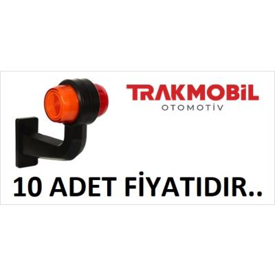 GENİŞ MAKSİ EĞRİ LAMBA NEON UZUN 20CM (10 ADET) Sarı - Kırmızı