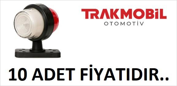 GENİŞ MAKSİ TAKOZ LAMBA DÖNER TABANLI NEON (10 ADET) Kırmızı - Beyaz