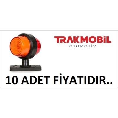 GENİŞ MAKSİ TAKOZ LAMBA DÖNER TABANLI NEON (10 ADET) Sarı - Kırmızı