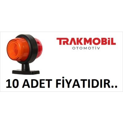 GENİŞ MAKSİ TAKOZ LAMBA NEON (10 ADET) Sarı - Kırmızı