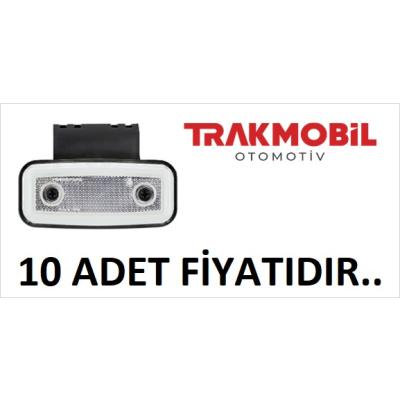 GENİŞ NEON LAMBA BRAKETLİ (10 ADET) Beyaz