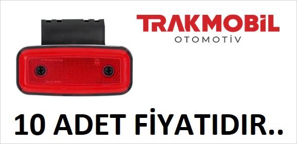 GENİŞ NEON LAMBA BRAKETLİ (10 ADET) Kırmızı