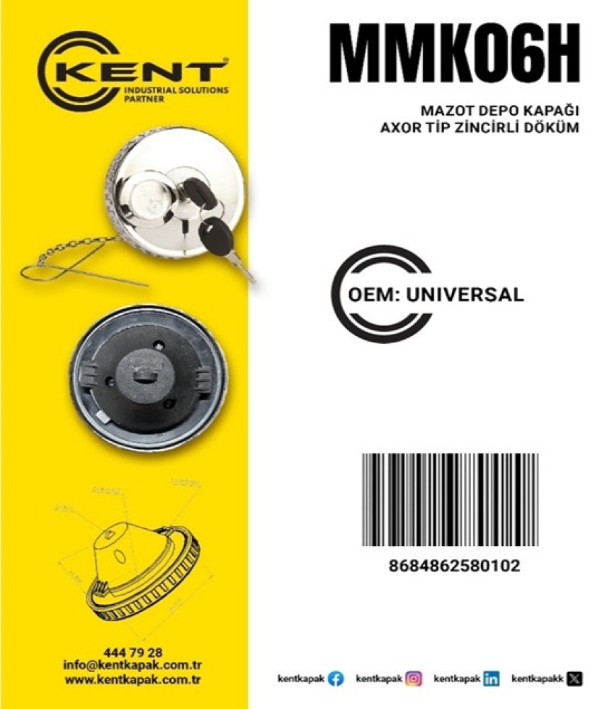 KENT AXOR DEPO KAPAĞI DÖKÜM