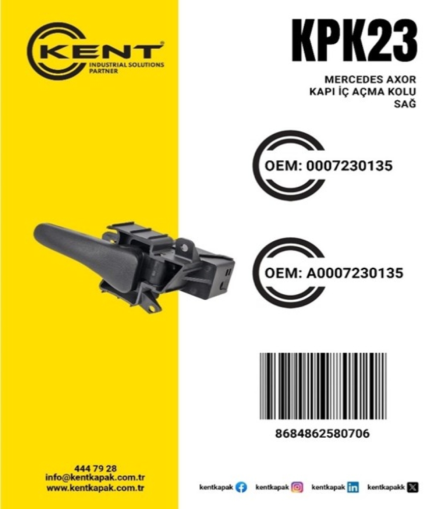 KENT AXOR İÇ AÇMA SAĞ