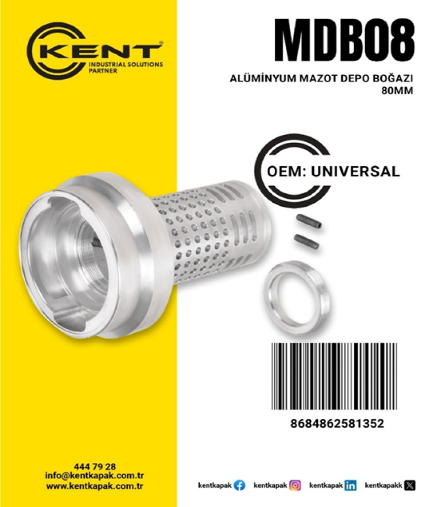 KENT DEPO BOĞAZI ALÜMİNYUM 80 LİK