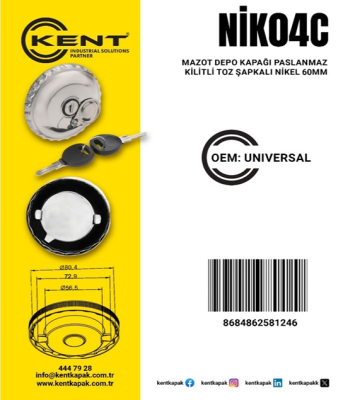 KENT DEPO KAĞAĞI İVECO KİLİTLİ TOZ KAPAKLI