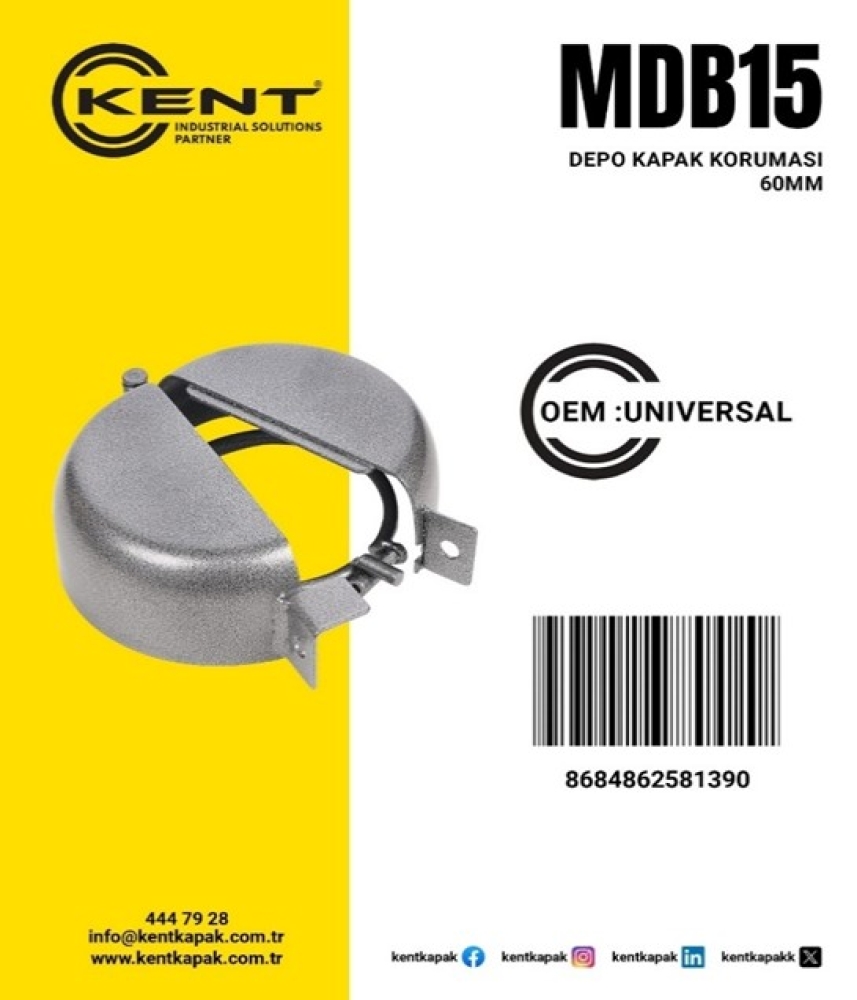 KENT DEPO KAPAK KORUMASI 60 MM (YUMURTA TASI YENİ TİP )