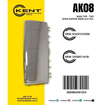 KENT MAN YM AYNA KAPAĞI KROM R-L