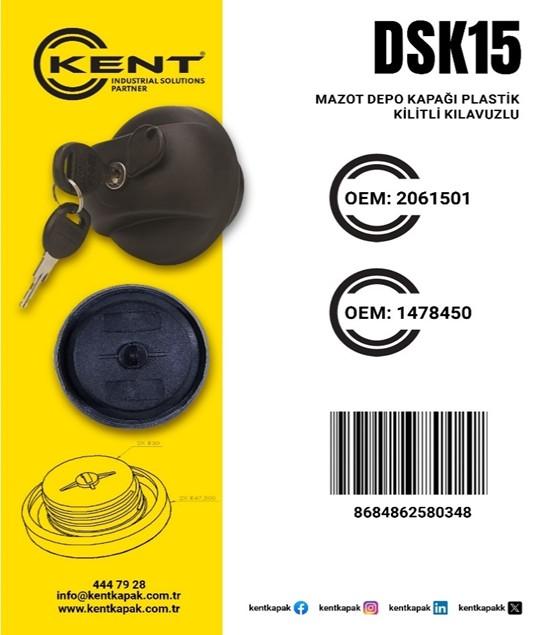 KENT MAZOT DEPO KAPAĞI PLASTİK KİLİTLİ KLAVUZLU