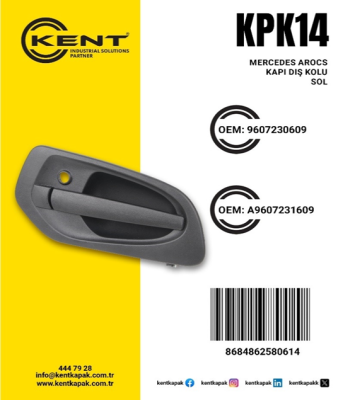 KENT MERCEDES AROCS ACTROS ANAHTARSIZ KAPI KOLU SOL