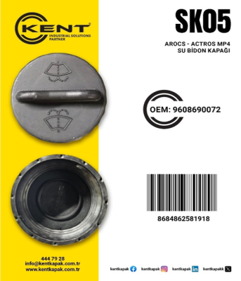 KENT MERCEDES AROCS ACTROS MP4 SU BİDONU KAPAĞI