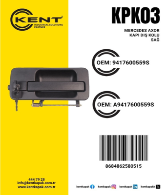 KENT MERCEDES AXOR KAPI KOLU SAĞ