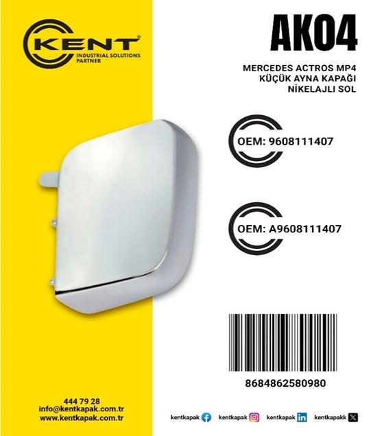 KENT MERCEDES AYNA KAPAĞI NİKELAJI SOL
