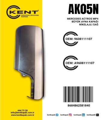 KENT MERCEDES MP4 AYNA KAPAĞI KROM SAĞ