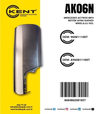 KENT MERCEDES MP4 AYNA KAPAĞI KROM SOL