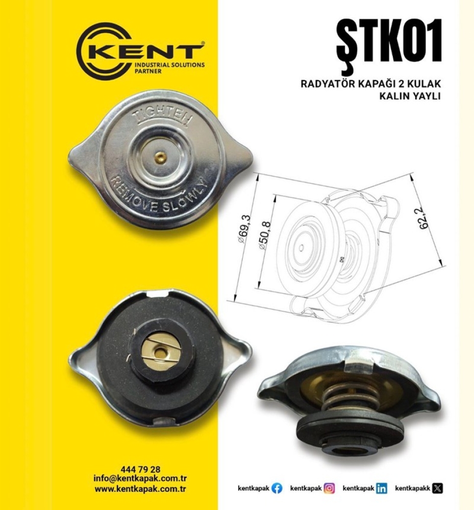 KENT RADYATÖR KAPAĞI 2 KULAK