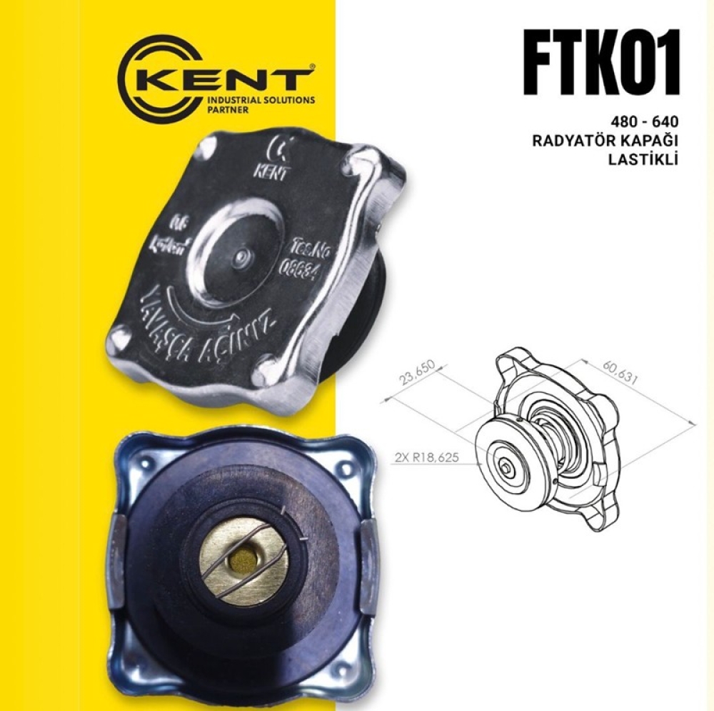 KENT RADYATÖR KAPAĞI LASTİKLİ