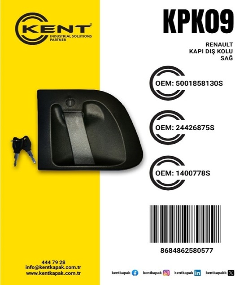 KENT RENAULT KAPI KOLU SAĞ