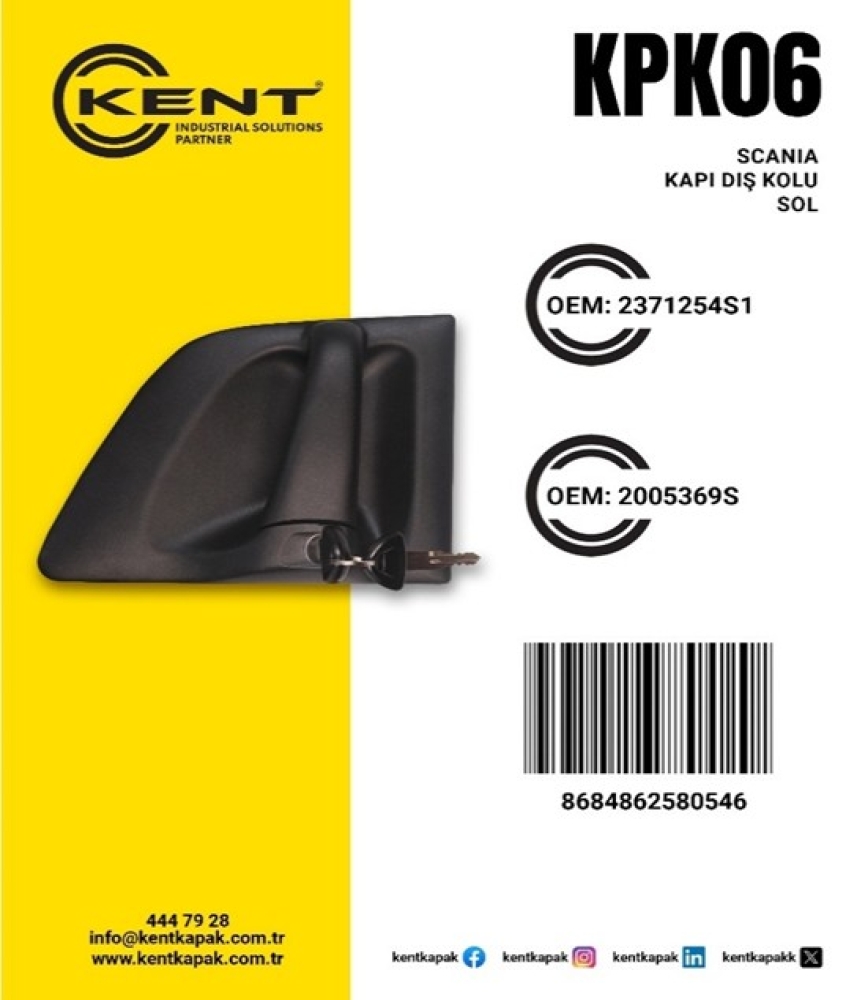 KENT SCANIA KAPI KOLU SOL